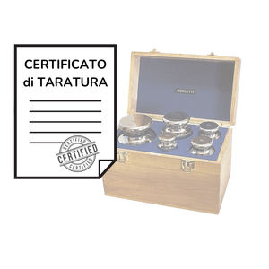 Certificat d'étalonnage ACCREDIA pour les poids supérieurs à 100g jusqu'à 10kg - Product Image 1