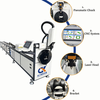 Machine de découpe laser à fibre CNC haute vitesse pour tubes métalliques, découpeuse laser automatique de tubes ronds et carrés en acier inoxydable
