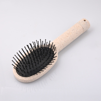La nouvelle brosse à cheveux de couleur grise Beige en granulés de paille, bijoux, cachette cachée sûre, boîte secrète parfaite pour le voyage ou à la maison