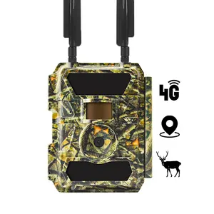 WILLFINE 4g Cellular Lte Solar Panel Trail Cam No Glow Hunting Trail Camera With App Control