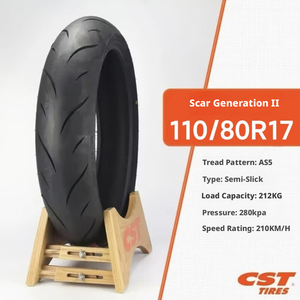ยางรถจักรยานยนต์แบบไม่มียางใน CM-AS5 รุ่นใหม่ สำหรับเปลี่ยน/ซ่อมแซม ใช้ได้กับล้อขนาด 19 นิ้ว สำหรับรถแบบสตรีท/สปอร์ต/ภูเขา รับประกัน 1 ปี - Product Image 2