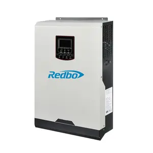 Inverter Solar Hybrid, gelombang Sine murni Off Grid DC48v untuk AC230v 5kw untuk utilitas/Generator/pengisian energi surya