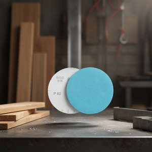 Disques de ponçage Velcro robustes P80 150 mm pour le finissage du bois et du métal - Product Image 3