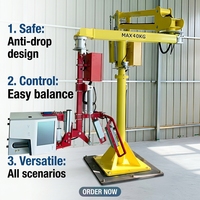 Penyeimbang Lengan Pengangkat Pneumatik untuk Manipulator Vakum Kaca Solusi Pengangkatan 50-2000kg