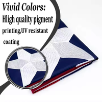 8x12 FT extérieur brodé américain Texas State Heavy Duty 210D Nylon Texas drapeau avec 2 œillets en métal