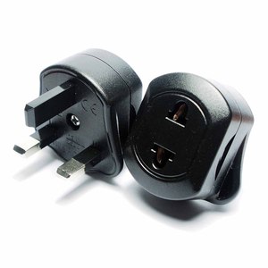 Uni Eropa 2 Pin untuk 3 Pin Inggris Tenaga Listrik Alat Cukur Sikat Gigi Plug Adaptor Converter Tahan Lama untuk Perjalanan Soket Adaptor - Product Image 1
