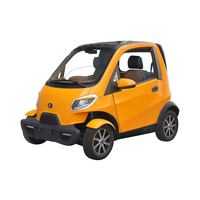 Voiture électrique miniature 4 roues pour adultes, homologuée L6e CEE, 4000W 60V120Ah, batterie plomb-acide haute puissance, 3 places, feux LED, toit ouvrant