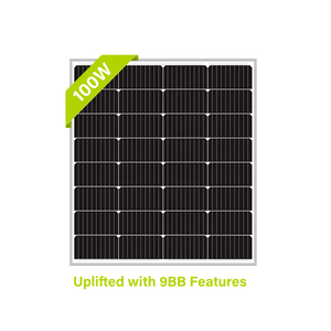 แผงโซลาร์เซลล์โมโนคริสตัลไลน์12โวลต์100วัตต์ใหม่12 V ดีไซน์กะทัดรัดโมดูลประสิทธิภาพสูง - Product Image 3