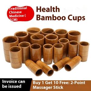 Obat tradisional Cina, perangkat bekam bambu Set tabung bambu baru untuk penggunaan tubuh rumah tangga menghilangkan kelembapan & menghasilkan Qi - Product Image 3