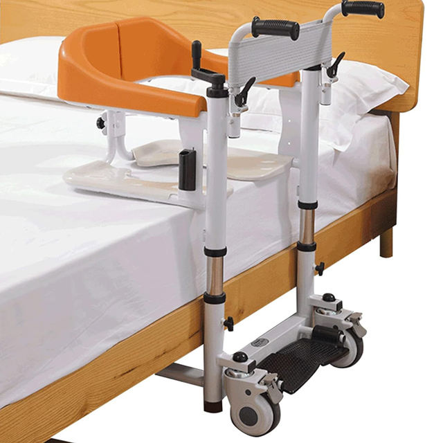 Neuring Rims Electric Patient Lift Transfer Chair With Wheels Adjustable Mobility ...
