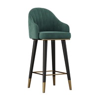 Chaise de bar décontractée à structure solide et simple, tabouret de bar moderne pour îlot de cuisine