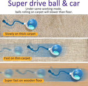 Juguetes Interactivos para Gatos, Pelota para Gatos de Interior, Rueda Rápido sobre la Alfombra, Chirrea y se Activa con el Movimiento - Product Image 2