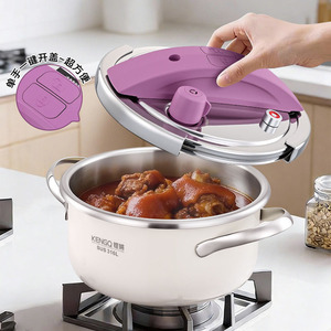 Casserole à pression en acier inoxydable 316, cuisine domestique, multifonctionnelle, 4L, mini-casserole à pression pour cuisinière à gaz et à induction - Product Image 4