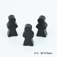 Jetons de jeu de société en bois personnalisés, imprimés en couleur, écologiques, durables, emballage portable pour l'éducation