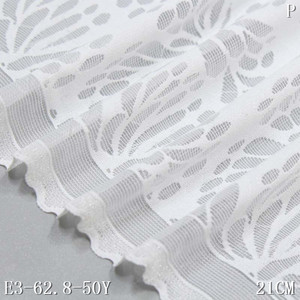 ידידותי לסביבה גבוהה ניילון סטרץ 'פרפר סטייל תחרה יוקרתי בד 21 ס "מ לבן רך למתוח תחרה אלסטי לקצץ - Product Image 6