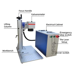 2023 Factory Agent Price Hot Sales Split Desk Portable Fiber Laser And Co2 Laser Marking Engraving Machine 20w 30w 60w