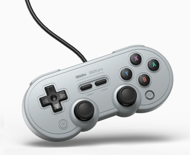 Original 8BitDo SN30 Pro Wired controller Hall Effect Gamepad Gray Controller Compatible with Switch PC Steam Deck