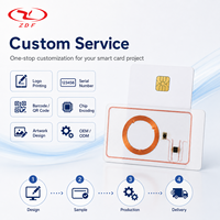Carte de contrôle d'accès CPU à puce intelligente standard de cryptage avancé Interface RFID et NFC 1K pour le permis de conduire des résidents de l'hôtel