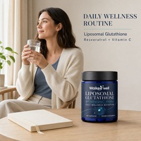 Capsules de Glutathion avec Resvératrol et Vitamine C, 60 Comprimés, Formule Liposomale pour la Nutrition Quotidienne et le Bien-être
