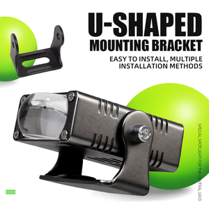 Đèn chiếu sáng LED mini Ống kính máy chiếu Đèn pha LED nhôm sáng cao Đèn pha LED hai màu với đèn sương mù xe máy - Product Image 4