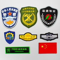 Échantillons de Patchs à Repasser Brodés en Tissu Chenille Coloré Écologique, Badges Personnalisés à Logo Réfléchissant, Cœur ou Fleur de Football