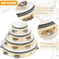 Wholesale 4/6/8/10inch Adults Hand Single Row Held Tambourine Drum for Wedding