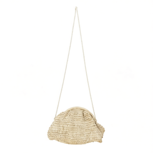 Bolso cruzado de papel tejido tipo dumpling 30x20cm para mujer - Product Image 2