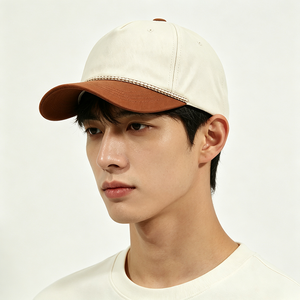 Gorra de Béisbol Deportiva Personalizada de Dos Tonos, Visera en Contraste, Corona Estructurada, Algodón Lavado, Gorras Unisex de Dos Colores, Venta al Por Mayor OEM - Product Image 1