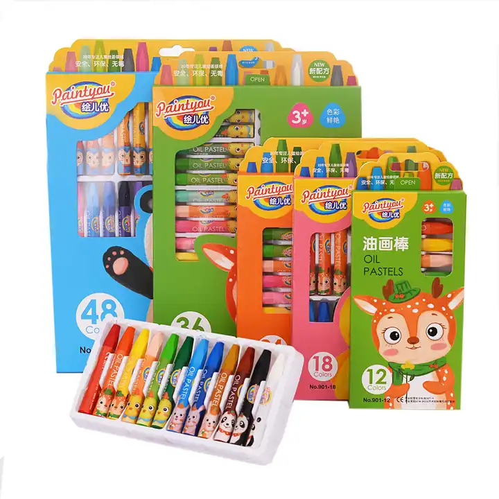 48 color choice pastel crayon factory