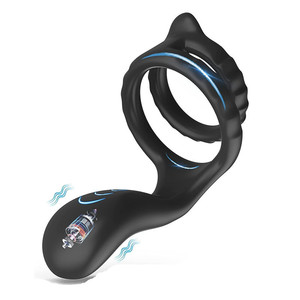 Anneau de Retardement Double en Silicone pour Couples - Anneau Fin Verrouillable pour une Durée Prolongée - Vente en Gros de Produits Intimes - Product Image 1