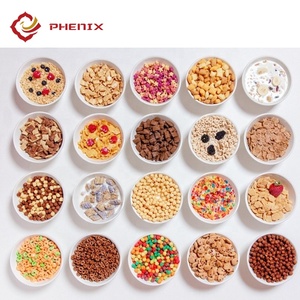 Machine d'extrudeuse de céréales à grains entiers Choco hoop croquant de céréales de <span class=keywords><strong>blé</strong></span> boucles de fruits/céréales de petit déjeuner production de flocons de maïs - Product Image 3