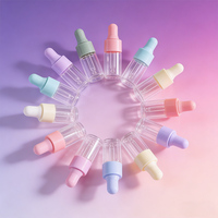 Bouteilles compte-gouttes personnalisées de 1 ml, 2 ml, 3 ml, 5 ml, flacons d'échantillons pour huiles essentielles, flacons de voyage pour huiles à cuticules, flacons en verre