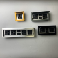 Boîte de prise escamotable en alliage de zinc, prix avantageux, pour mobilier de bureau, vente en gros, utilisable dans les bureaux et les tables d'ordinateur, prise 230V
