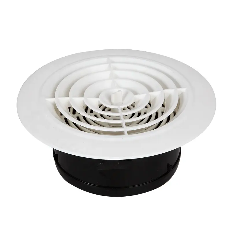 Boquilla de chorro de anillo HVAC, difusores de aire de ventilación con marco de montaje para sistema de ventilación y aire acondicionado