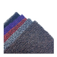 Alfombra impermeable de PVC con diseño personalizable para exteriores, estera de puerta con impresión de bobinas de doble color para Fideos