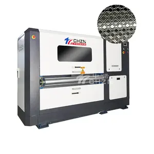 CHZN auto 400 mm stainless steel chequer plate aluminum foil embossing machine roll to roll for sheet metal wrought iron