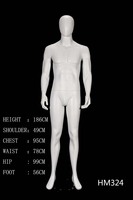Mannequin de présentation homme en fibre de verre de haute qualité, corps entier, avec support réglable, pour vêtements, MEIZI HM324