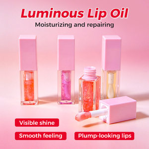 Huile à lèvres lumineuse OEM sous marque privée, à l'huile de coco et vitamine E, hydratante, réparatrice, repulpante, brillante, texture lisse, soin des lèvres personnalisé - Product Image 2