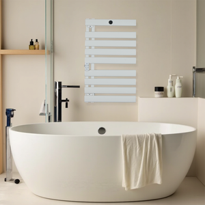 <span class=keywords><strong>Support</strong></span> de <span class=keywords><strong>sèche</strong></span>-serviettes 425 watts pour salle de bain avec production de surchauffage, minuterie 1-24 heures et wifi au choix - Product Image 1