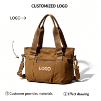 Sac à main en nylon grande capacité pour femme, léger, pour le yoga, le sport, le quotidien, sac à bandoulière multi-poches, sac de voyage, sac de shopping, sac bandoulière