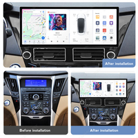 DUDUAUTO DUDU7 pour Hyundai Sonata 2010-2018, écran de navigation GPS multimédia Android modifié spécifique au véhicule