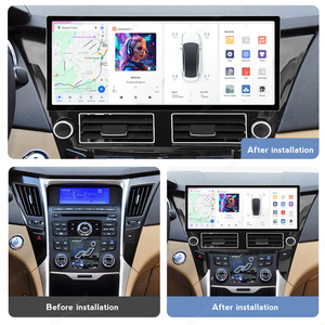 DUDUAUTO DUDU7 <span class=keywords><strong>Hyundai</strong></span> Sonata 2010-2018 için Modifiye Android Araç Özel Araç İçi Multimedya GPS Navigasyon Ekranı - Product Image 3