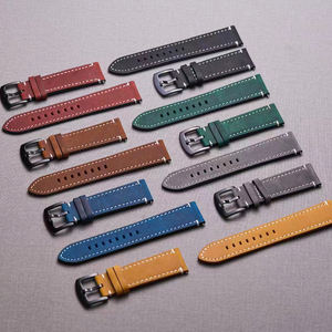 Correa de cuero para reloj <span class=keywords><strong>Amazfit</strong></span> <span class=keywords><strong>GTR</strong></span> 3, pulsera de cuero de 18mm, 20mm, 22mm, de piel de vaca - Product Image 1