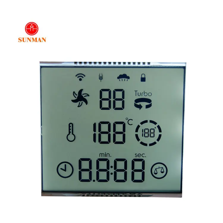 Cheap price custom smart wifi air conditioner ac fcu thermostat lcd monochrome display