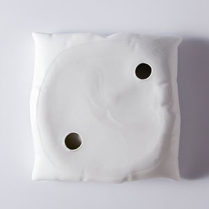 Shengjing Assiette en céramique bon marché pour oreiller de couleur unie Assiettes à dîner nordiques modernes de cuisine moléculaire occidentale française Plat à dessert - Product Image 6