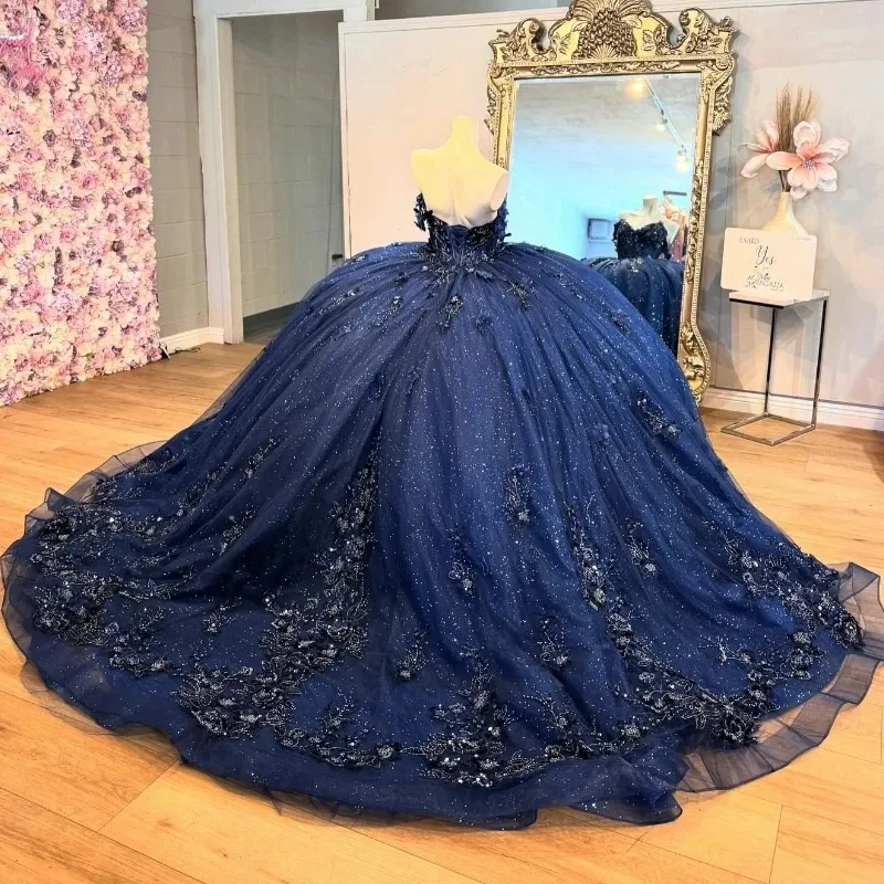 Azul Vestidos De 15 AÃ±os De Diferentes Colores Vestidos De Encaje