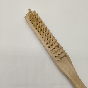 Brosse de nettoyage en fil d'acier inoxydable de qualité industrielle avec manche en bois, personnalisable OEM, prix compétitif - Product Image 4