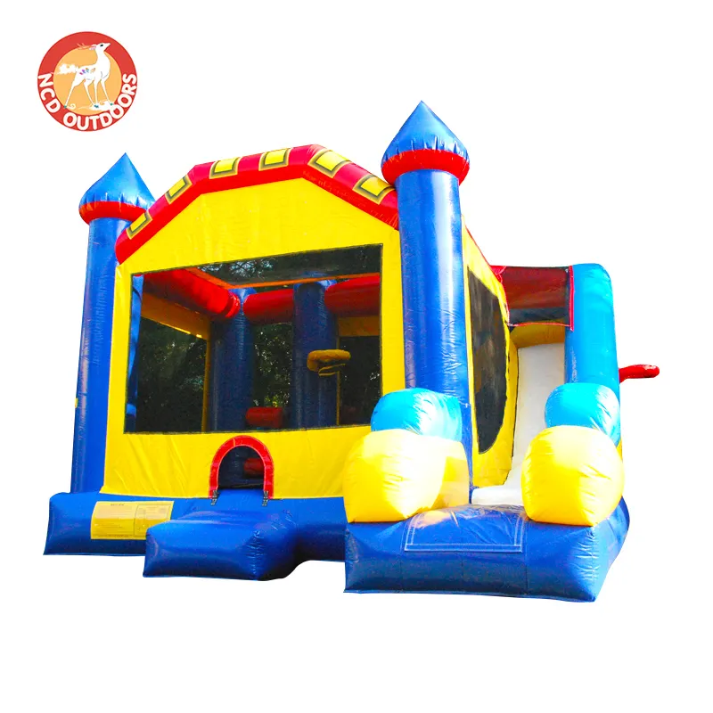 Marble Inflatable Bouncer Large White Ball Pit Pink Bounce House With Slidecommercial Jump Castle