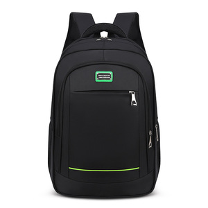 Laptop <b>Backpack</b> Black Oxford Cloth Water Resistant Unisex College Commute Travel Bag <b>With</b> Laptop <b>Compartment</b> - Product Image 5