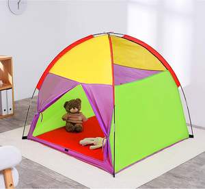 Camping Playground Indoor/Outdoor Rainbow Color Kids Pop Up <b>Tent</b> <b>Children</b> Playhouse for Boys and Girls - Product Image 5